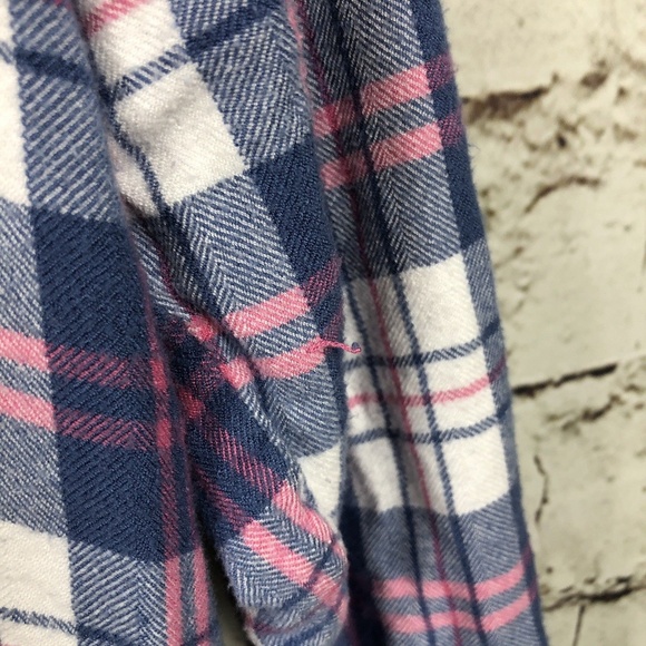 Rails Pajama PJ Sleep Shirt Pink Blue White Plaid - Picture 4 of 8